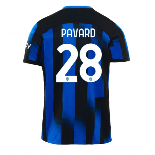 Dres Inter Milan Benjamin Pavard #28 Domaci 2023-24 Kratak Rukav